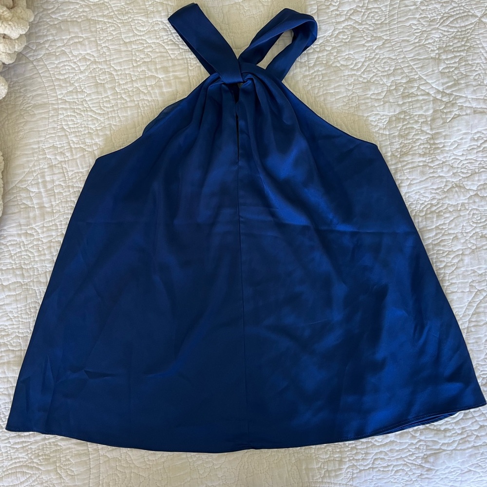 Rachel Zoe satin halter top